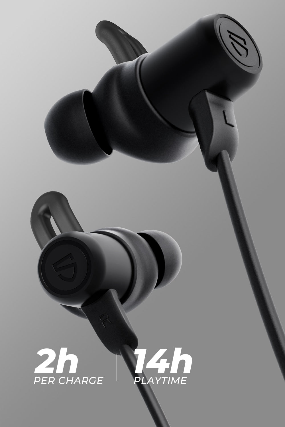 Bluetooth 5.0 Wireless Earphones IPX8 Waterproof Sports Earphones APTX HD 14 Hours Playtime