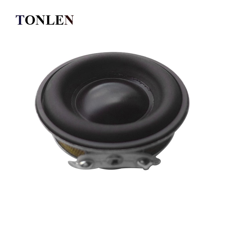 TONLEN 2Pcs 40mm Full Range Speaker 1.5inch 5W 4ohm HiFi Rubber Side Speakers DIY Portable Bluetooth