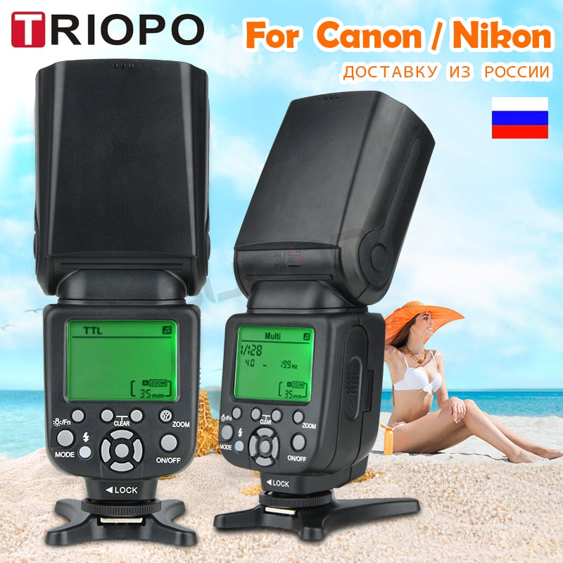 TRIOPO TR-988 Flash Professional Speedlite TTL Camera Flash with High Speed Sync for Canon and Nikon