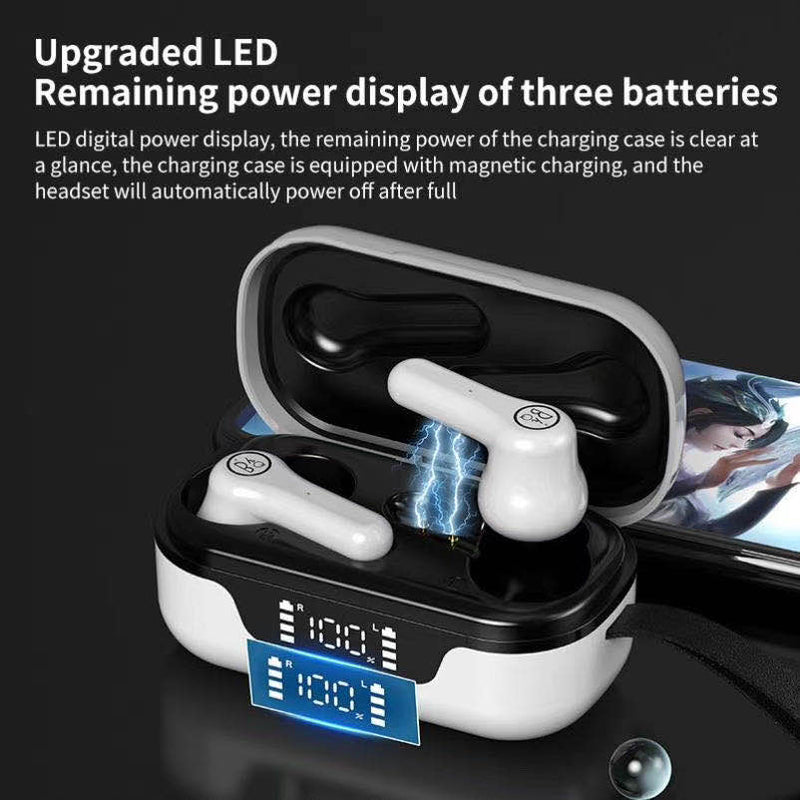 TWS Bluetooth 5.1 Earphone with ANC LED Power Display Charging Box Wireless Earphone