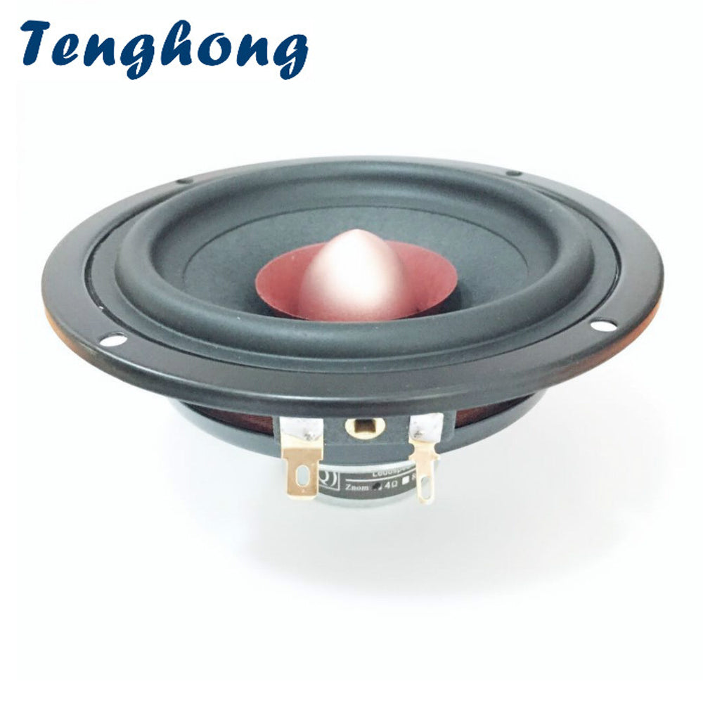 Tenghong 4 Inch Portable Audio Speakers 4/8 Ohm 25W Full Range Treble Midrange Bass Loudspeakers For