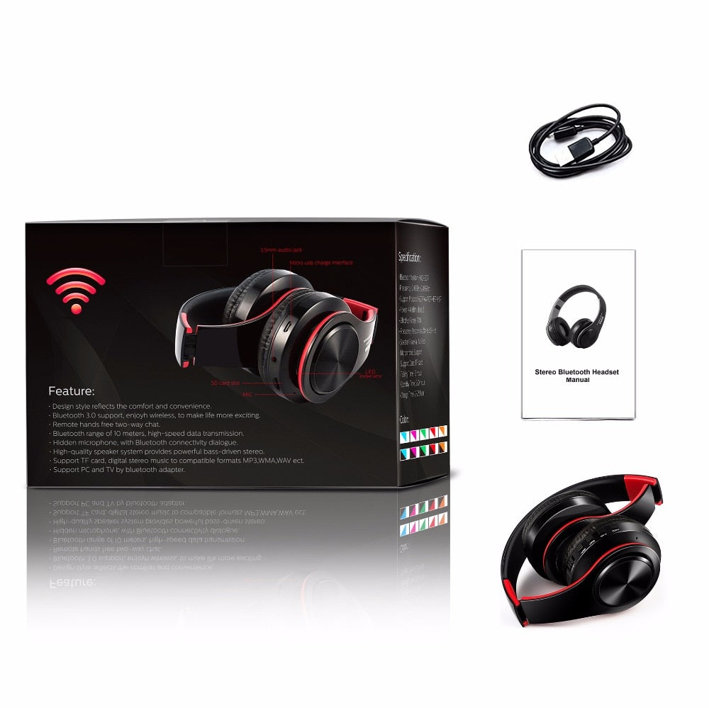 Tourya B7 Wireless Headphones Bluetooth Headset Foldable Headphone Adjustable Earphones with Mic