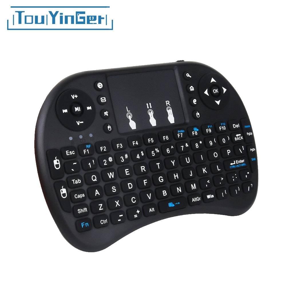 Touyinger New arrival mini i8 Keyboard Air Mouse Multi-Media Remote Touchpad Handheld for Android