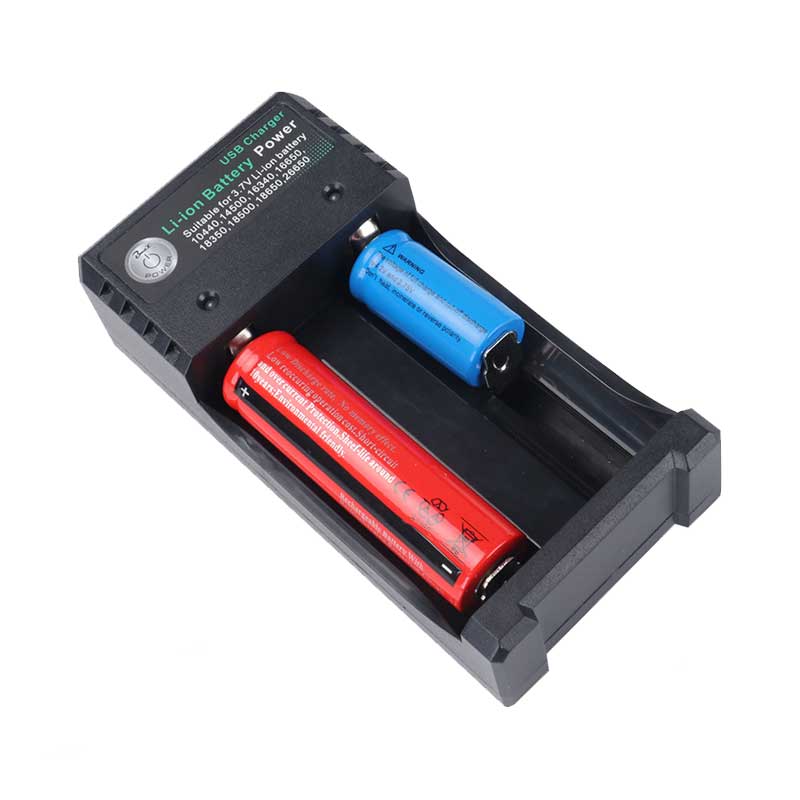 USB 18650 Battery Charger Black 4 Slots AC 110V 220V Dual for 18650 Charging 3.7V Lithium Batteries