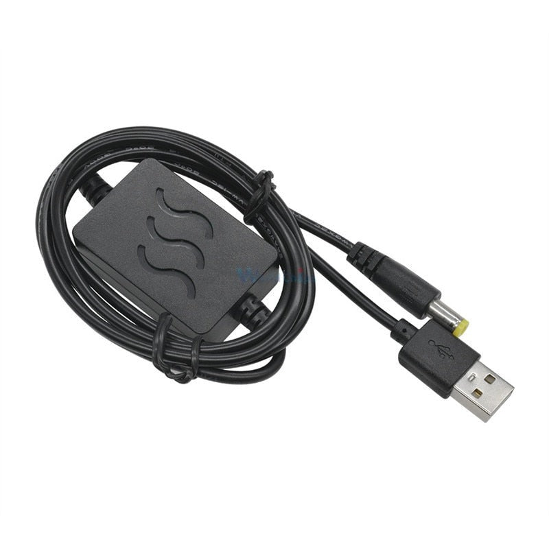 USB Charge Power Boost Cable DC 5V to 9V/12V 1A 2.1x5.5mm Step UP Converter Adapter USB Cable