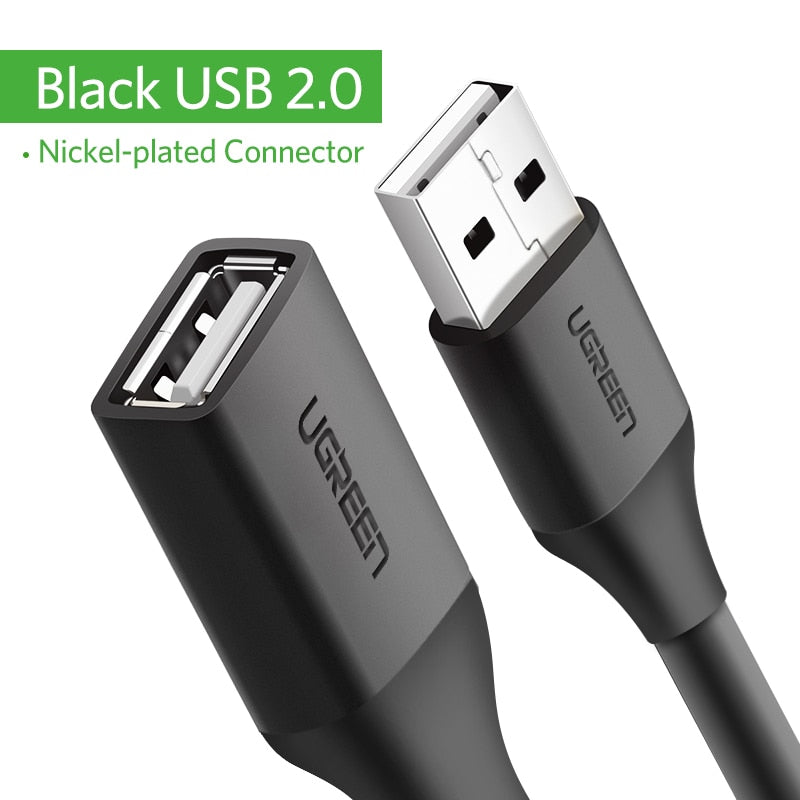 Ugreen USB Extension Cable USB 3.0 Cable for Smart TV PS4 Xbox One SSD USB3.0 2.0 to Extender Data