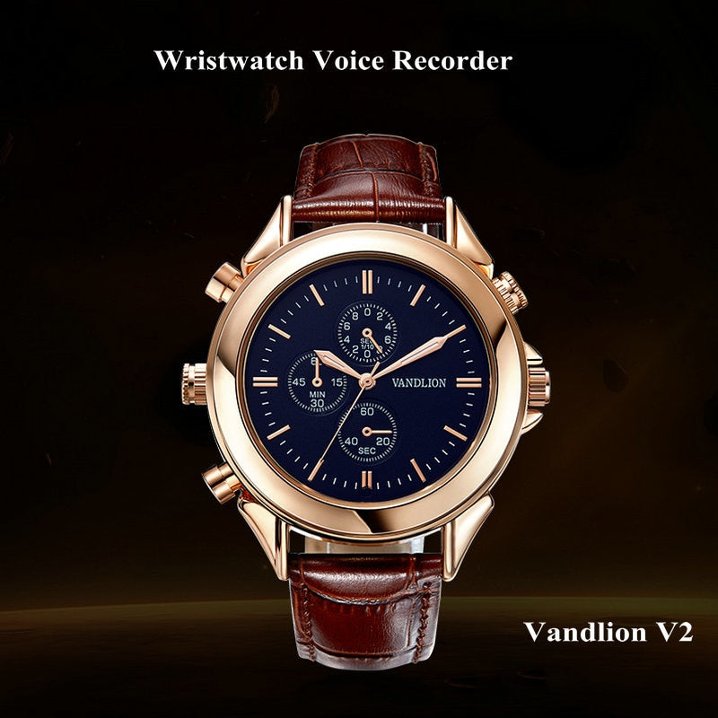 Vandlion Digital Voice Recorders Wrist Watch Wristband Business Audio Recording Dictaphone MP3