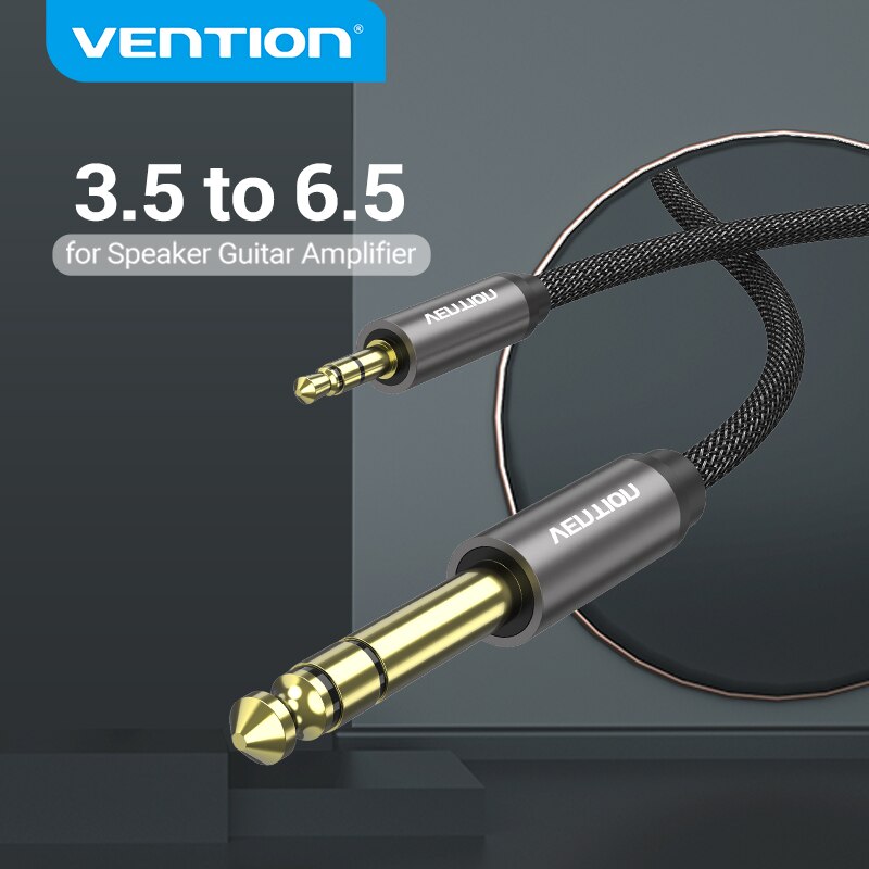 6.5 to 3.5 Jack Aux Cable Adapter TRS Audio Cable Jack 3.5mm to 6.5mm Audio Cable Auxiliar