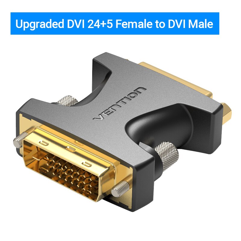 DVI Adapter DVI-I 24+5 Female to Male Extension Adapter 1080P 60Hz DVI Converter Cable