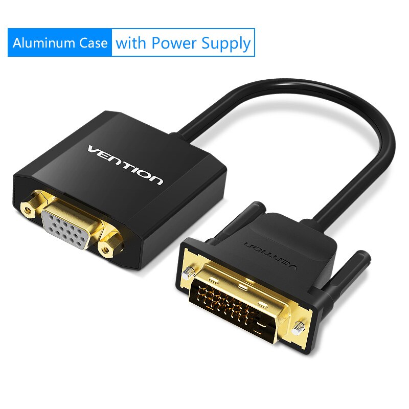 DVI D to VGA Adapter 1080P Full HD DVI Male to VGA Female Converter Video Cable 24+1 DVI D VGA