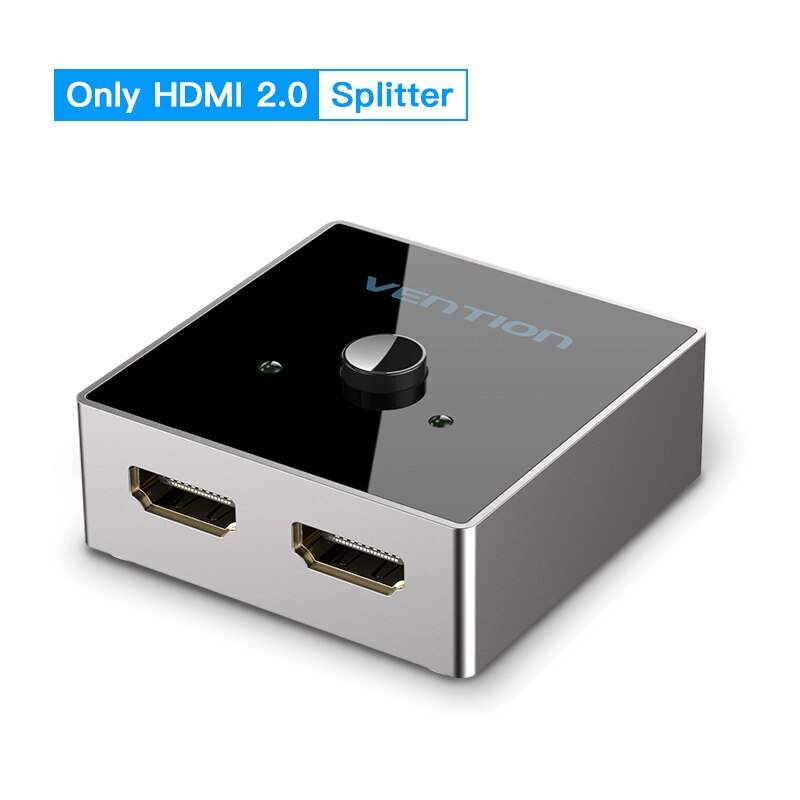 HDMI Splitter 4K 60Hz HDMI Switch Bi-Direction 1x2/2x1 Adapter HDMI Switcher 2 in 1 out