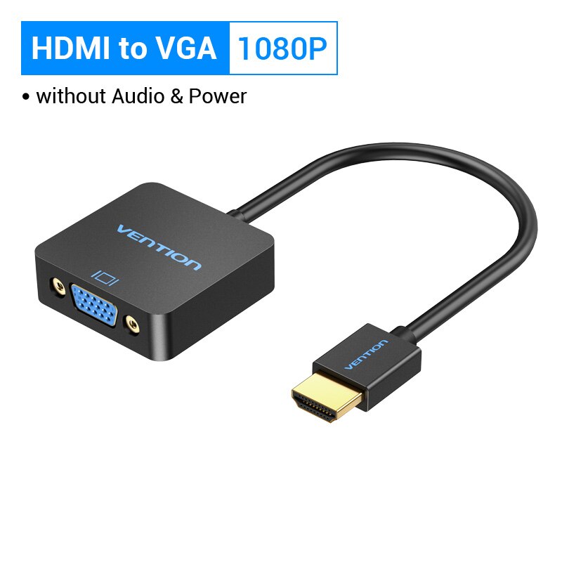 HDMI to VGA Adapter Male to Female Converter 1080P VGA to HDMI With 3.5 Jack Audio Cable