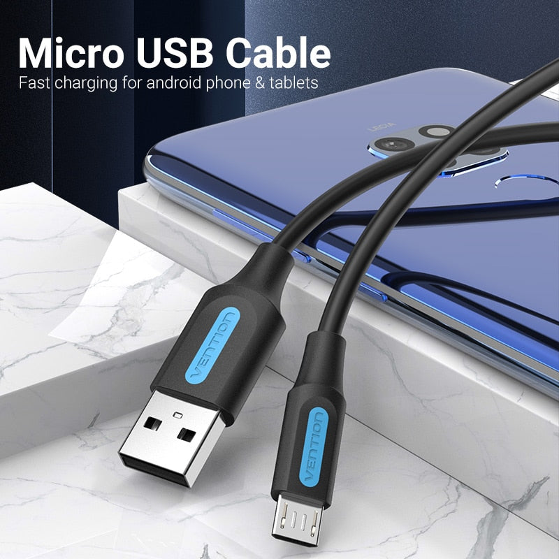 Micro USB Cable 3A Fast Charging USB Data Cable 2M 3M Phone USB Charging cable