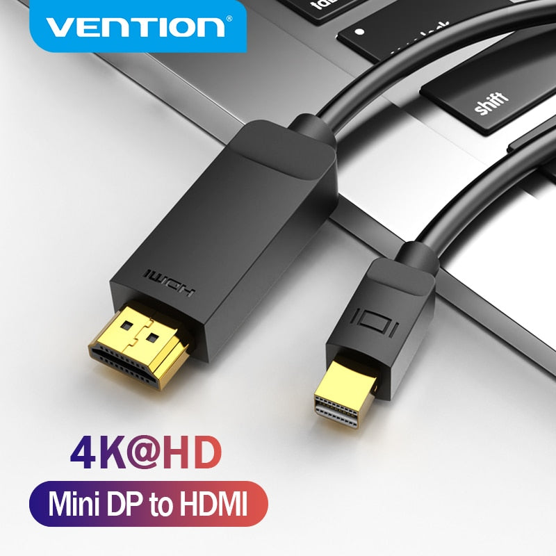 Mini DisplayPort to HDMI Cable 4K HD Mini DP to HDMI Adapter Thunderbolt 2 to HDMI