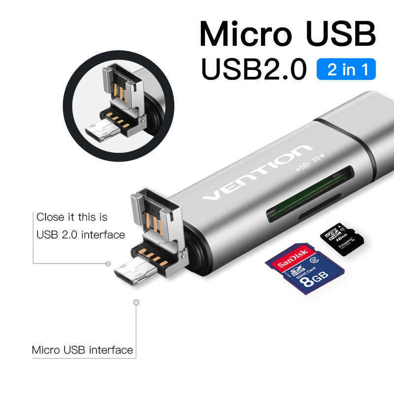 Mini SD OTG card reader USB 3.0 2.0 Micro USB 3.0 2.0 to Type C Memory Card reader Micro