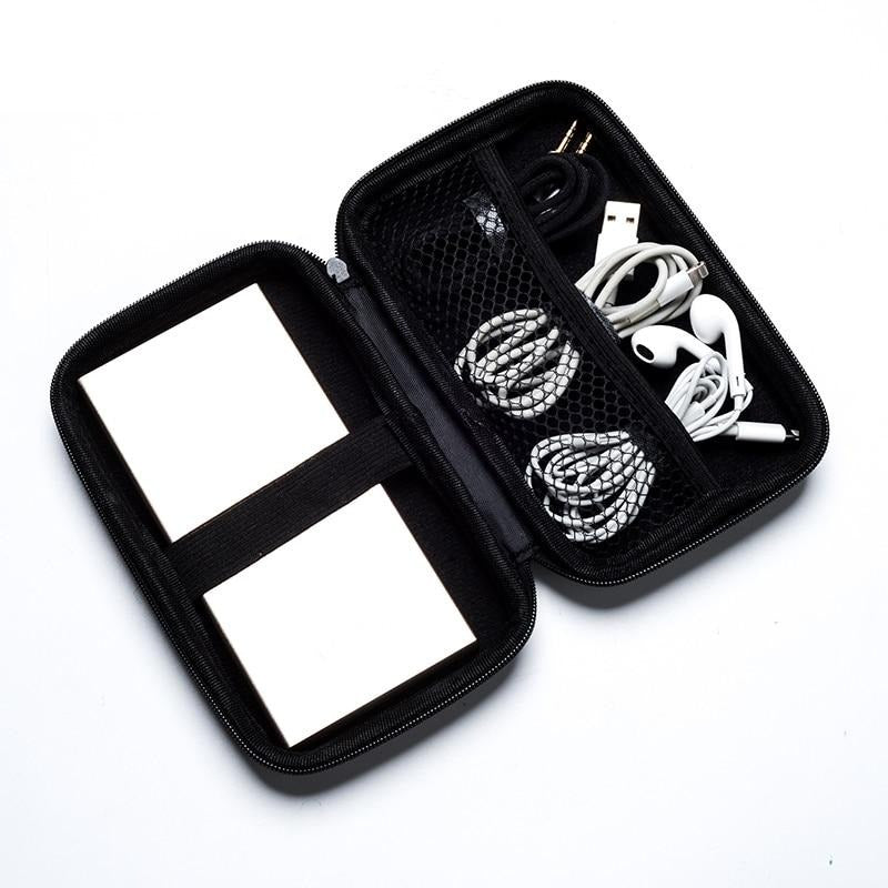 Storage Case Power Bank Case Box for Hard Drive USB Cable Headphone Case External Storage Carrying