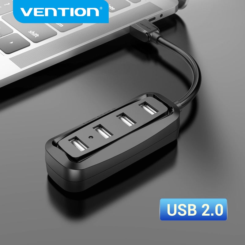 USB 2.0 HUB 4 Port with LED Multi USB Splitter HUB USB 2.0