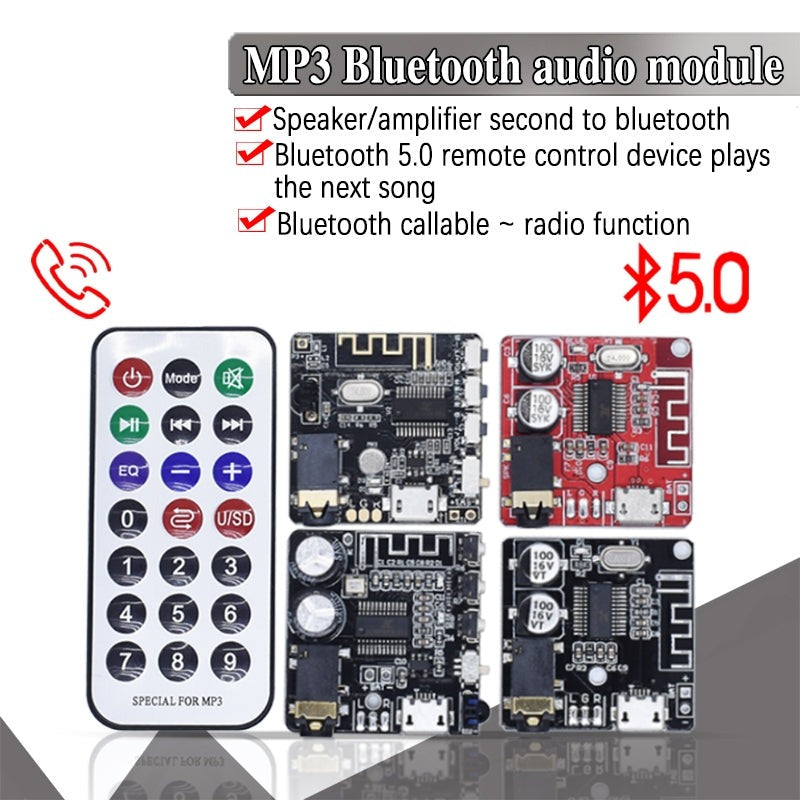 Bluetooth Audio Receiver Board Bluetooth 5.0 MP3 Lossless Decoder Board Wireless Stereo Music Module