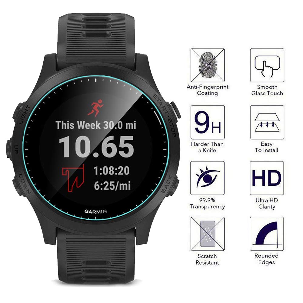 Tempered Glass Screen Protector Film for Garmin Forerunner 935 945 245 245M 45