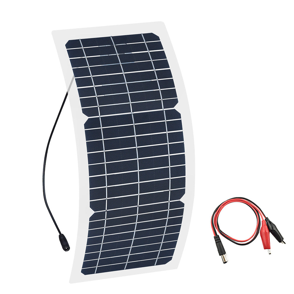 Xinpuguang 12v 10w Transparent semi-flexible silicon Monocrystalline solar panel cell DC module