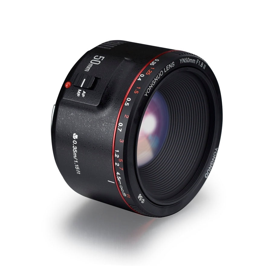 YN50mm F1.8 II Large Aperture Auto Focus Small Lens with Super Bokeh Effect for Canon EOS DSLR