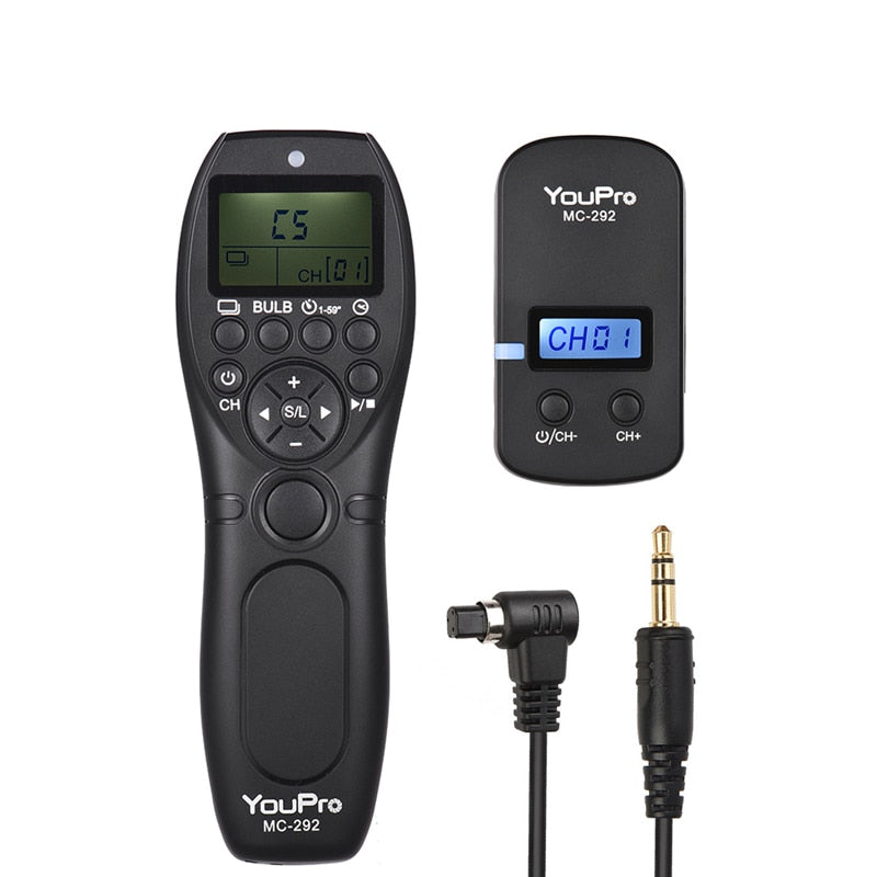 Wireless Remote Control LCD Timer Shutter Release Channels for Canon/Sony/Nikon/Fujifilm