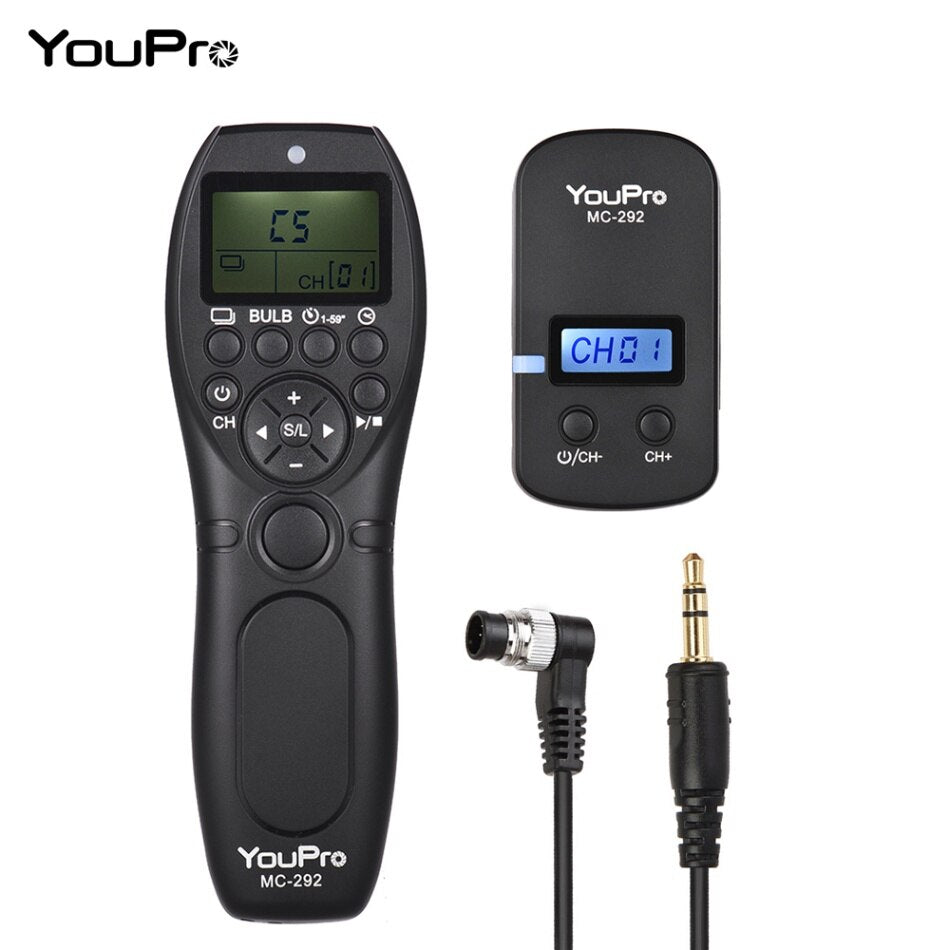 Wireless Remote Control LCD Timer Shutter Release Channels for Canon/Sony/Nikon/Fujifilm