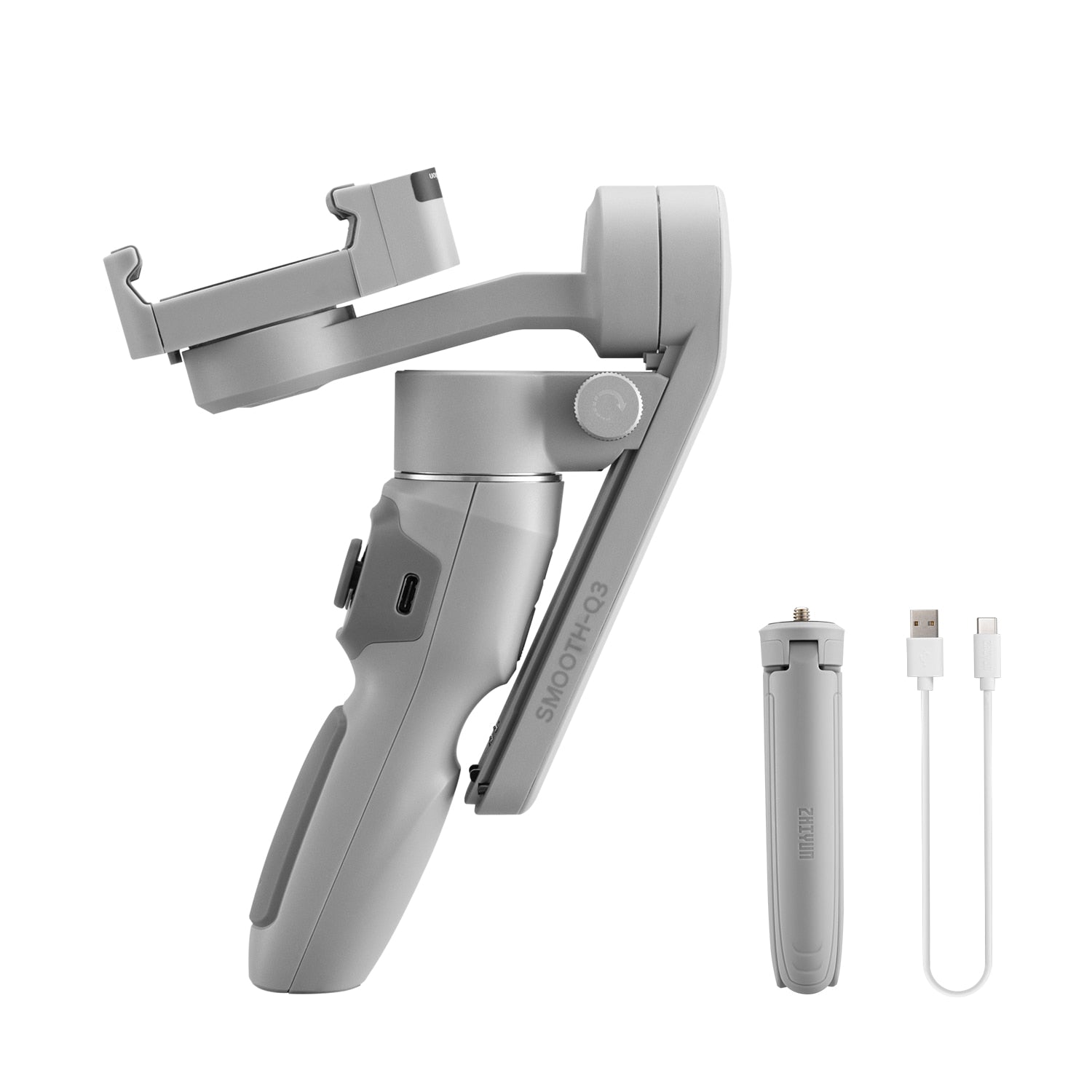 SMOOTH Q3 Smartphones Gimbal 3-Axis Flexible Phone Handheld Stabilizer with Fill Light