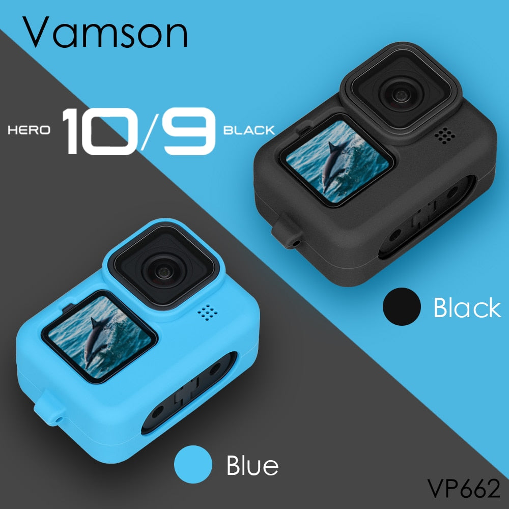 For Gopro Hero 9 10 Black Soft Silicone Case Silicone Protective Full Cover Shell Camera VP662