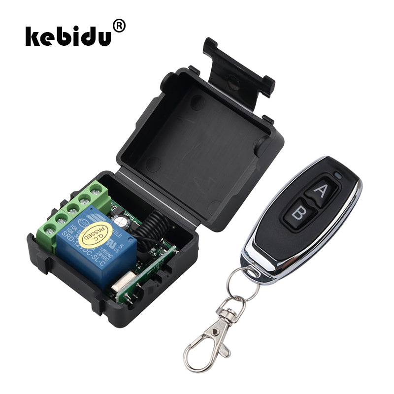 kebidu 1Pc RF Transmitter 433 Mhz Remote Controls with Wireless Remote Control Switch DC 12V 1CH