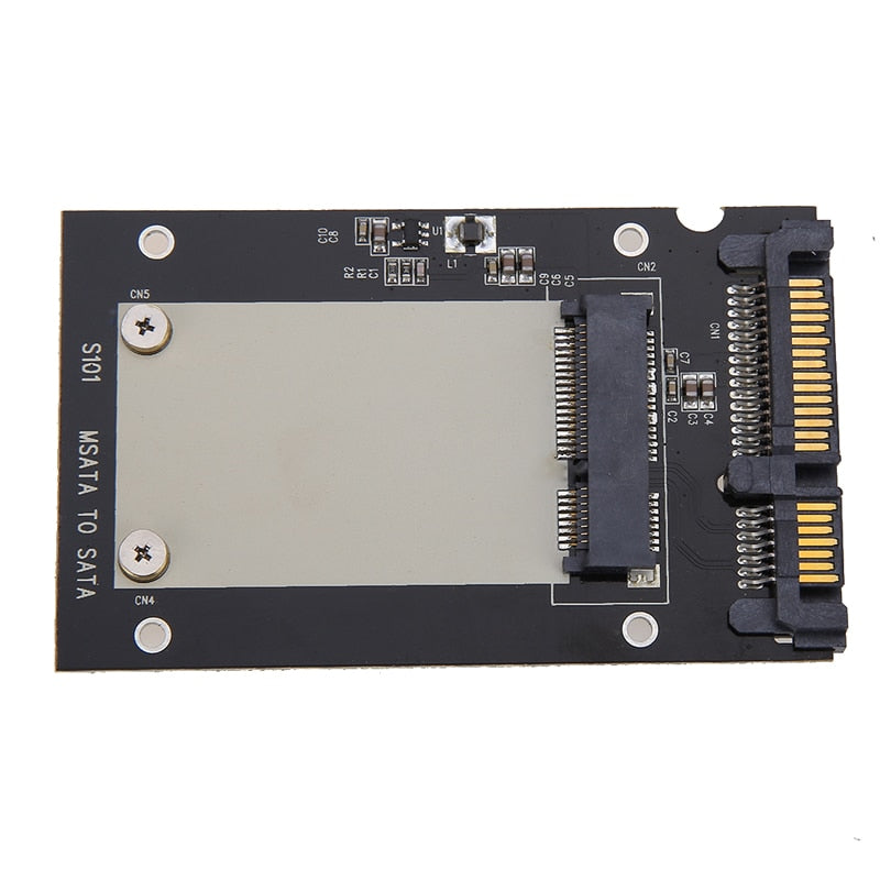 mSATA SSD to 2.5" SATA Drive Convertor Adapter Card plug and play 50mm x 30mm